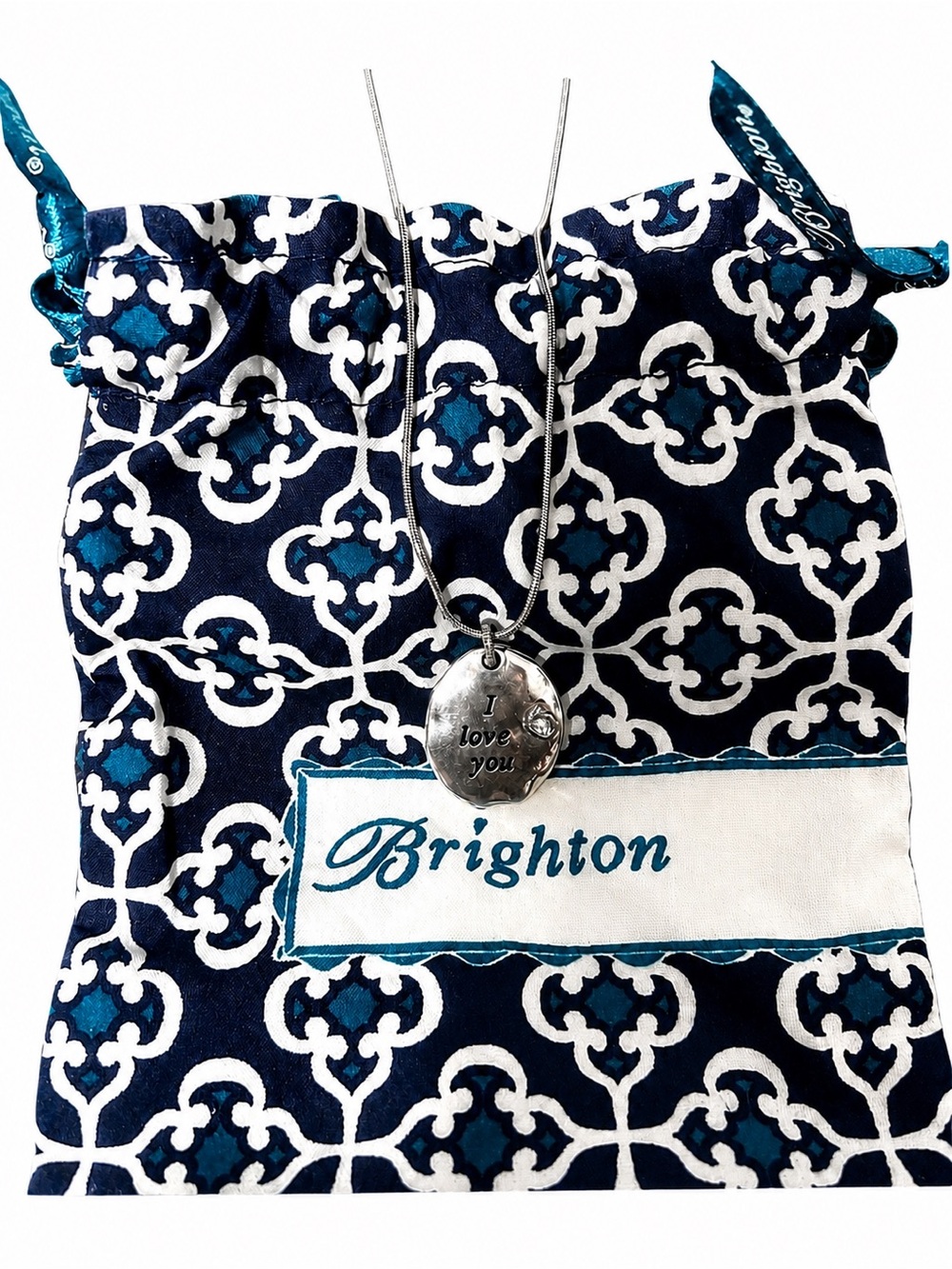 Brighton Pendant Necklace “I Love You” with dust bag included .